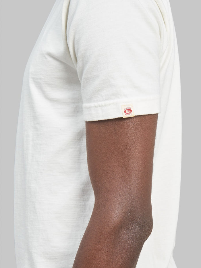 UES Ramayana crewneck TShirt white  sleeve logo