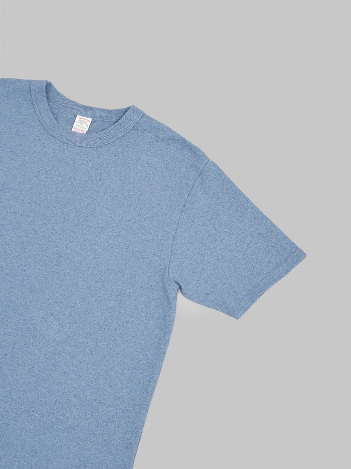 ues recycled denim short sleeve tshirt blue short sleeve