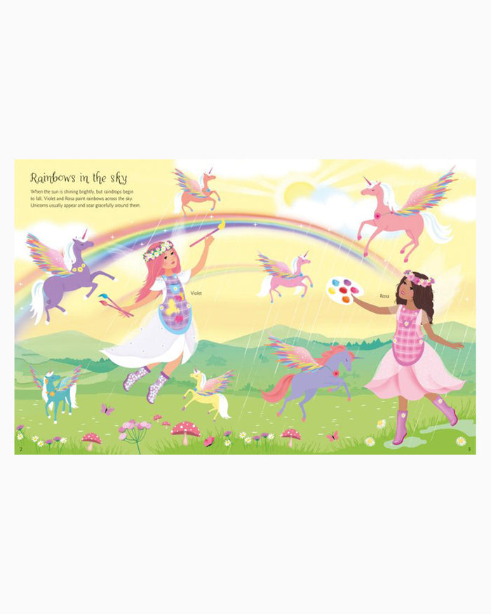 Usborne Book Usborne's Dolly Dressing Unicorns Sticker Book