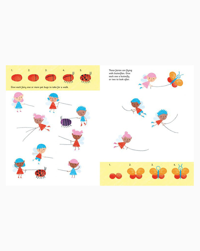 Usborne Book Usborne's Fingerprint Activities Book: Unicorns and Fairies