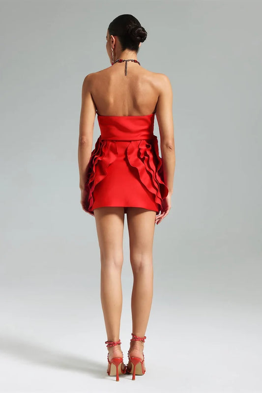 Vega Strapless Empire Mini Dress