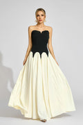 Velora Strapless Two-Tone Evening Gown