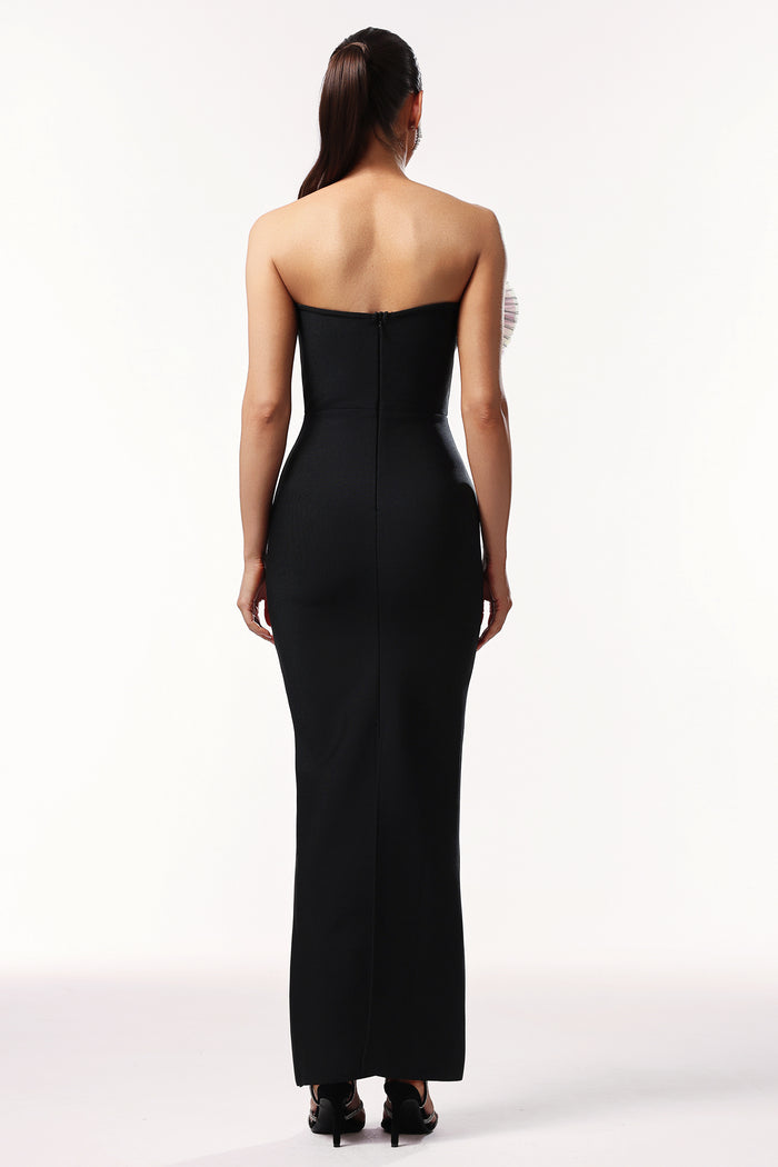 Victory Black Strapless Maxi Dress