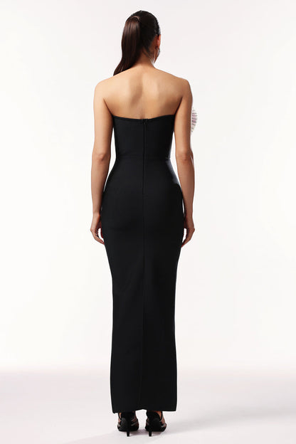 Victory Black Strapless Maxi Dress
