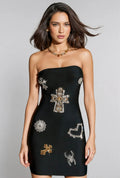 Violetta Luxury Diamonds Bandage Dress