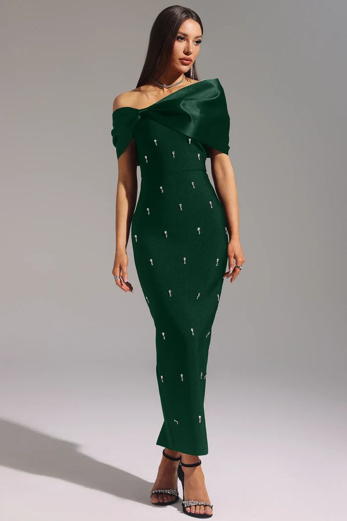 Vivienne Diamond Bow Bandage Dress