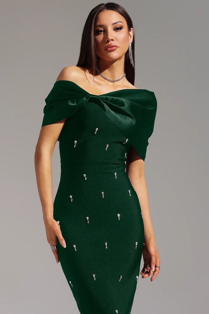 Vivienne Diamond Bow Bandage Dress