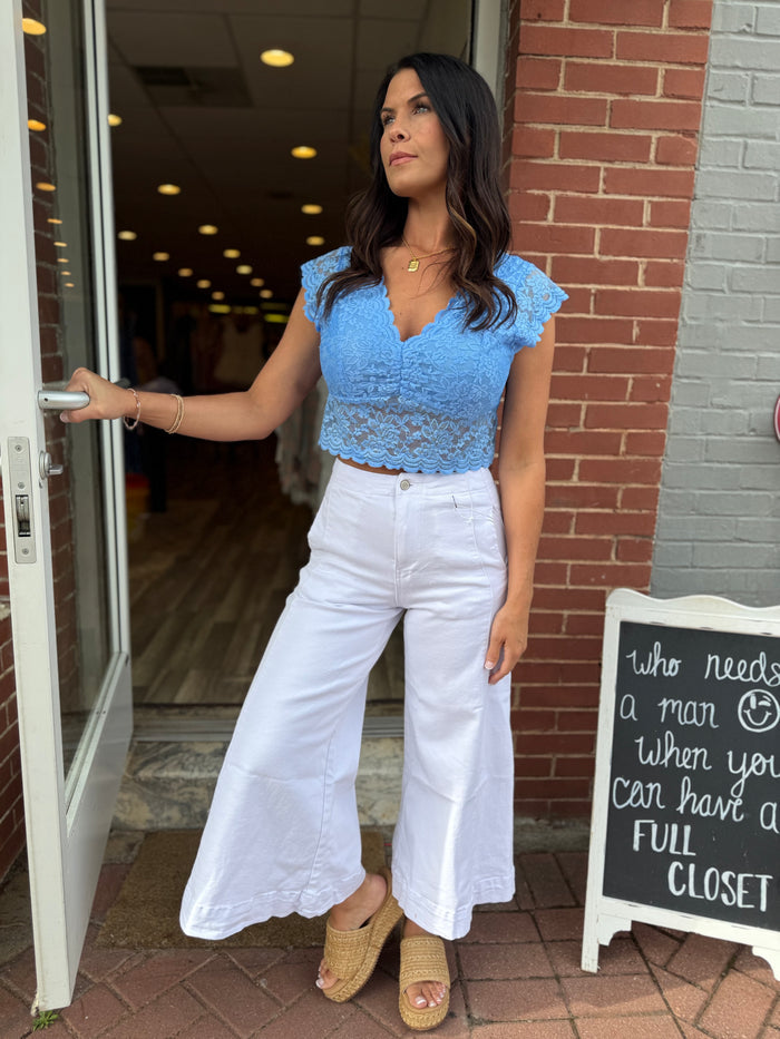White Capri Pants