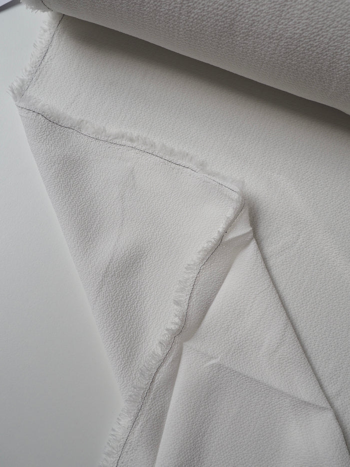 White Crinkle Crepe