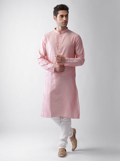 White Printed Jacket Kurta Churidar Set