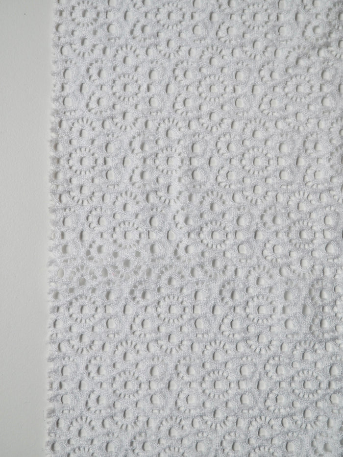White Stretch Daisy Lace