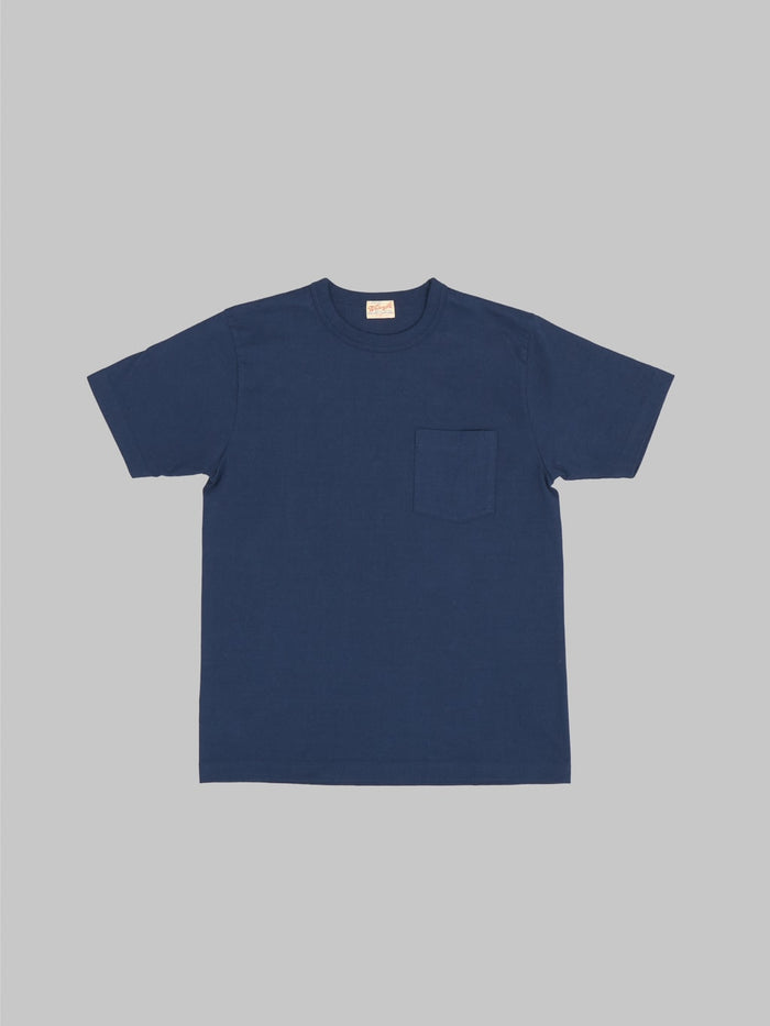 whitesville heavyweight pocket tshirt navy front