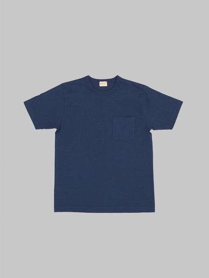 whitesville heavyweight pocket tshirt navy front