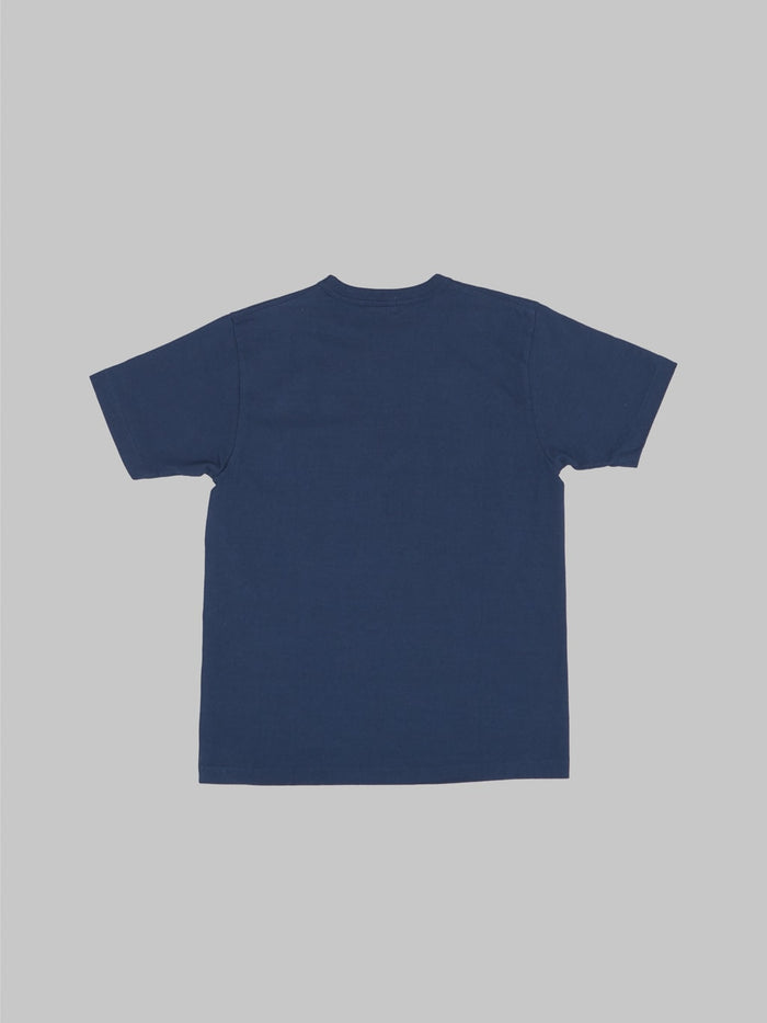whitesville heavyweight pocket tshirt navy back