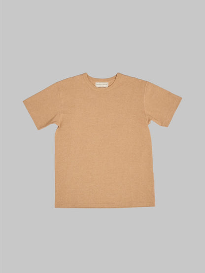 wonder looper foxfibre cotton tsuriami crewneck tshirt coyote front