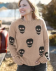 X/S / Multiple Skulls Latte/Black