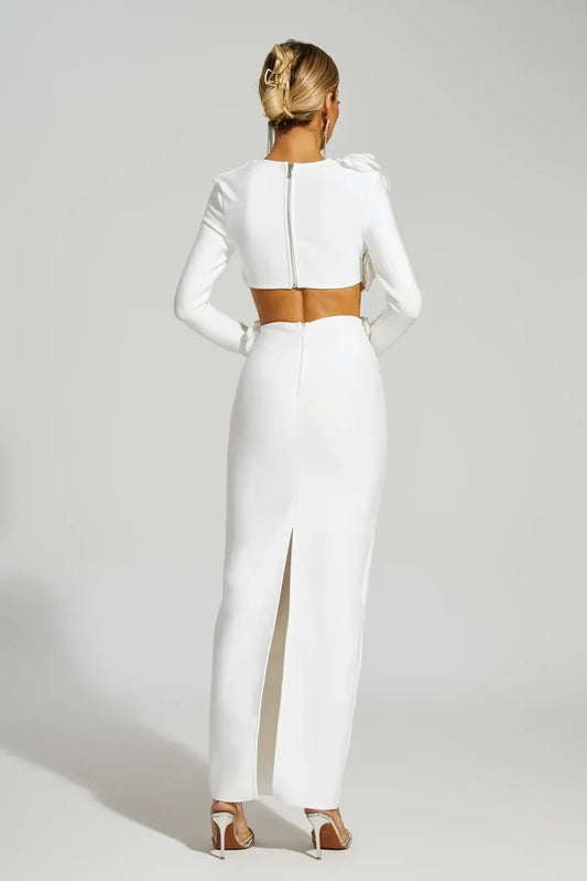 Zinnia White Elegance Knit Two-Piece Set